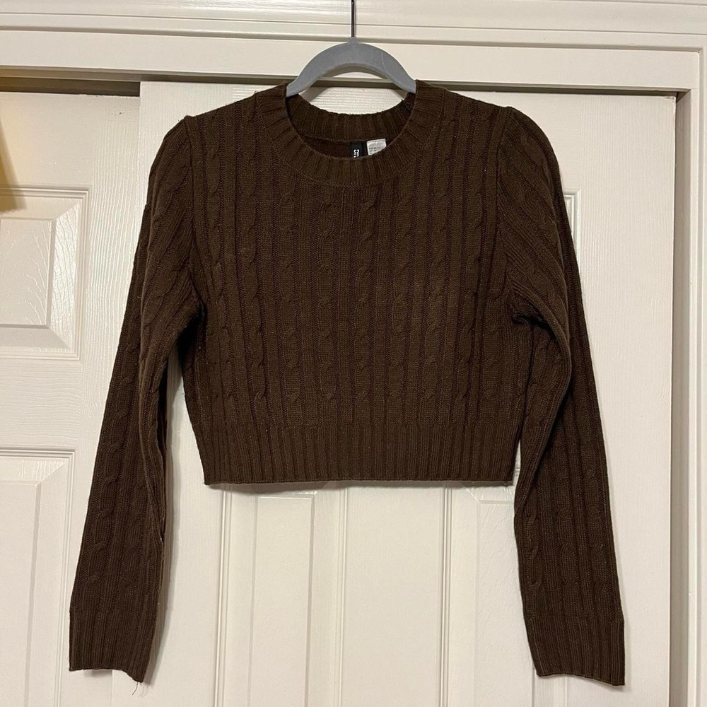 H&M dark brown sweater
